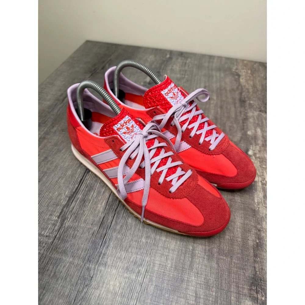 Adidas SL 72 RS Red Pink Purple JH7392 Women 8 Low Top Sneakers